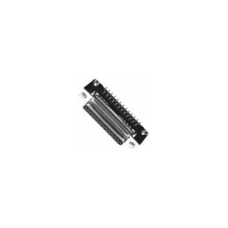 Amphenol D Subminiature Connector, 25 ContactS, Female, 0.11 Inch Pitch, Solder Terminal, No 4-40 FCE17B25SA450
